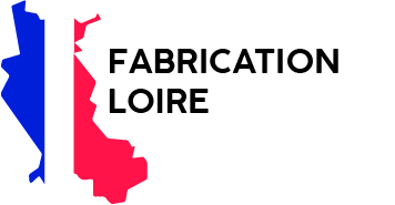 Pictogramme Loire aux couleurs de la France, bleu, blanc, rouge pour la marque Les liqueurs Alice à Roanne